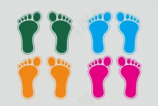 脚丫地贴图片