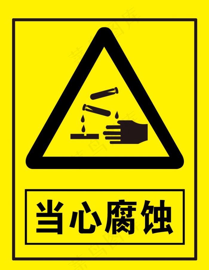 当心腐蚀图片