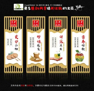 食堂文化 展板图片