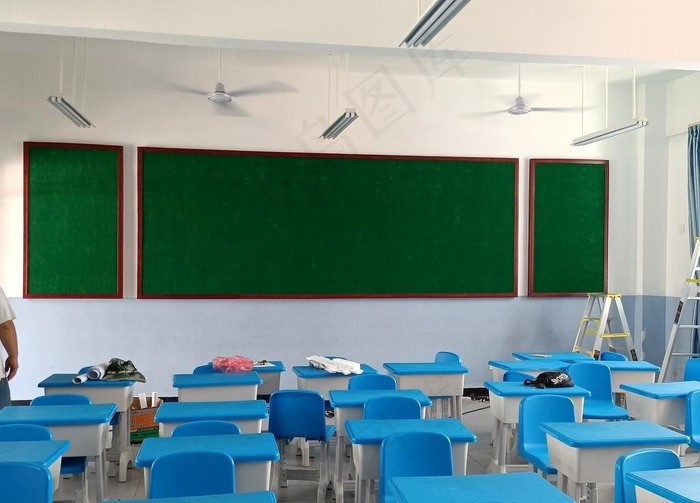小学教室学习园地图片cdr矢量模版下载