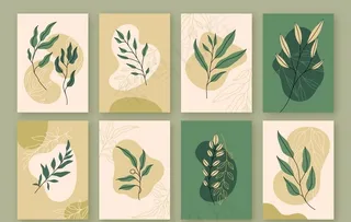 手绘植物封面图片