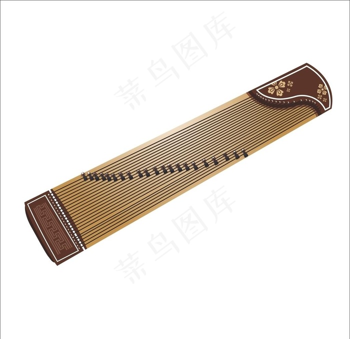 古筝图片cdr矢量模版下载