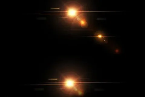 金色星光光晕效果元素素材图片