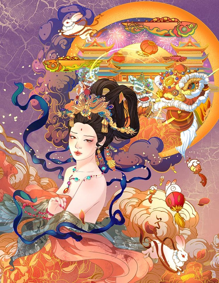 兔年插画图片(3543x4724)psd模版下载
