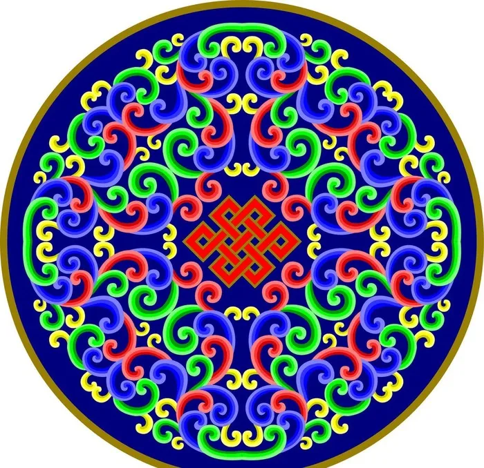 高清蒙古族花纹图片