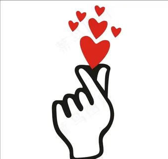 比心手势图片