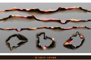 燃耗的灰烬素材图片