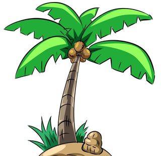椰树插画素材图片