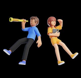 c4d卡通办公人物图片