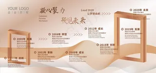 企业历程展架图片