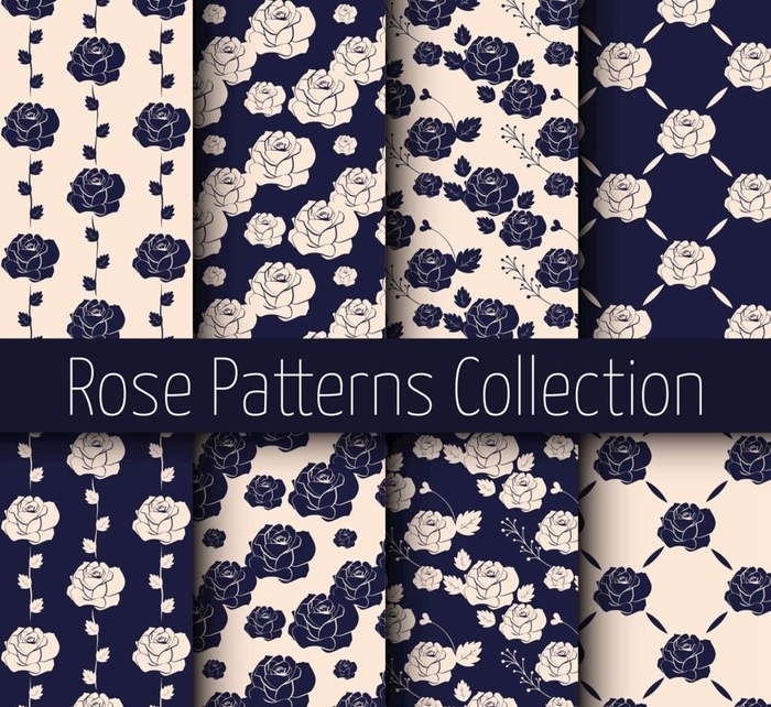 玫瑰花无缝背景图片