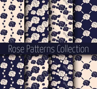 玫瑰花无缝背景图片