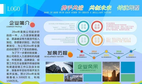 企业文化墙文化园地企业简介展板图片 企业文化墙文化园地企业简介展板图片