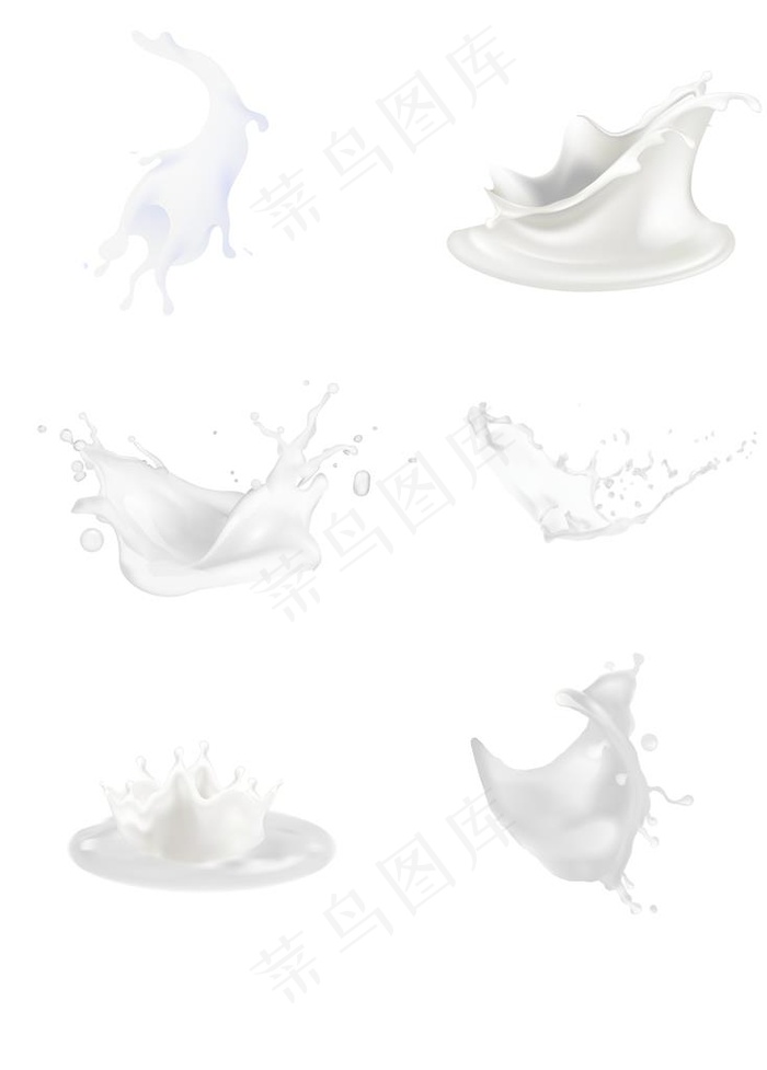 牛奶元素图片