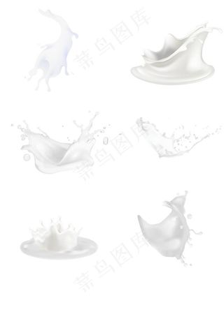 牛奶元素图片