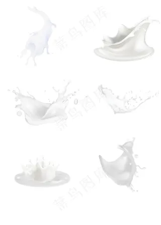 牛奶元素图片