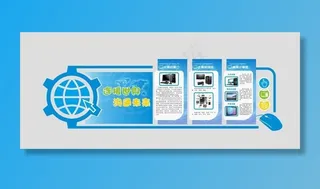 电脑室文化墙图片