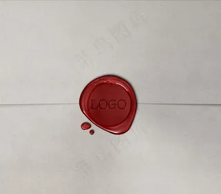 俯视图火漆印章样机图片