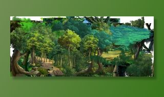 树木分层素材图片