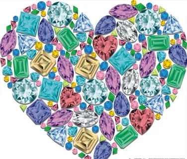 心形宝石矢量图下载图片