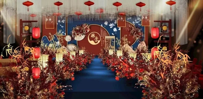 中式婚礼效果图图片