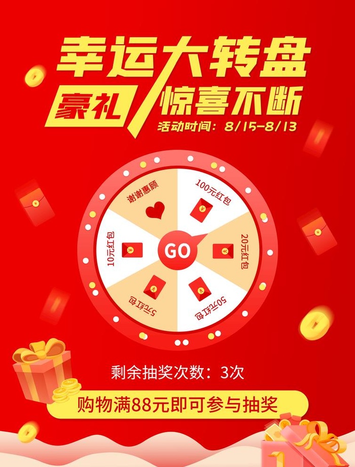 幸运大转盘图片(2480x3366)psd模版下载