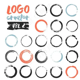 笔刷笔触矢量图片