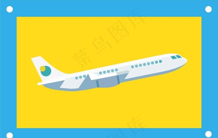 大型飞机卡通图片素材