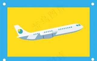 大型飞机卡通图片素材