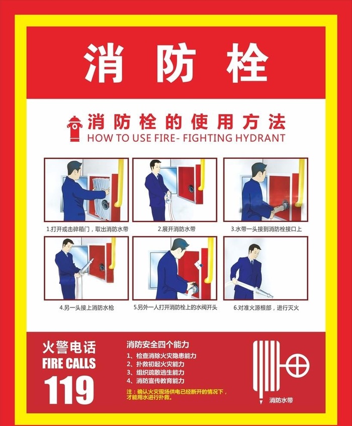 消防栓图片cdr矢量模版下载