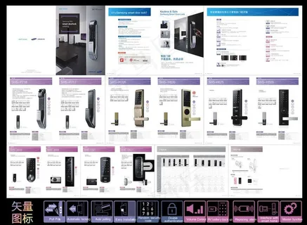 指纹锁智能门锁画册设计