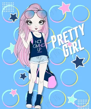 卡通女孩图片