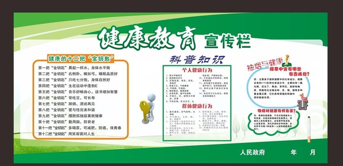 健康知识宣传栏图片