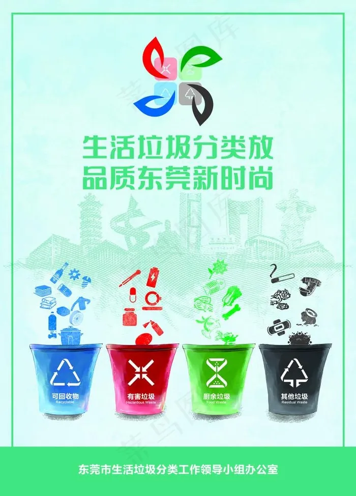 东莞垃圾分类图片(4961X7130(DPI:300))psd模版下载