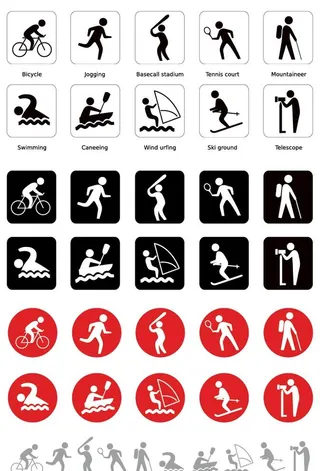 户外运动图标图片