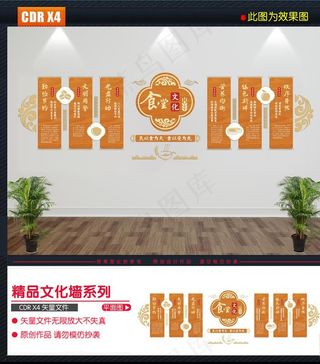 食堂文化墙图片