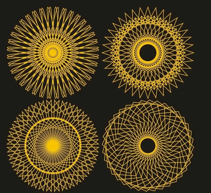 圆形圆环花纹 图片cdr矢量模版下载