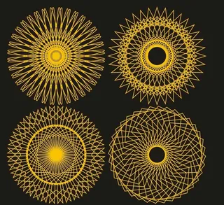 圆形圆环花纹 图片