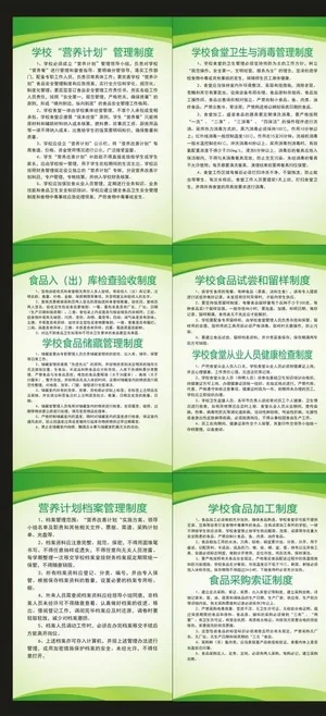 食堂制度图片