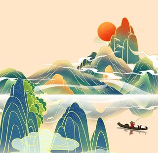 国潮海报元素图片