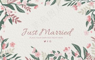 卡通花卉背景图片