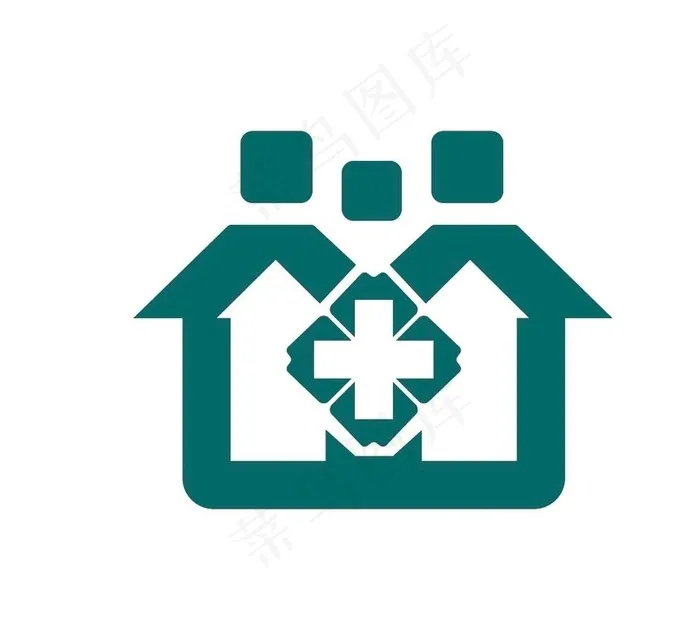 社区医院LOGO图片ai矢量模版下载