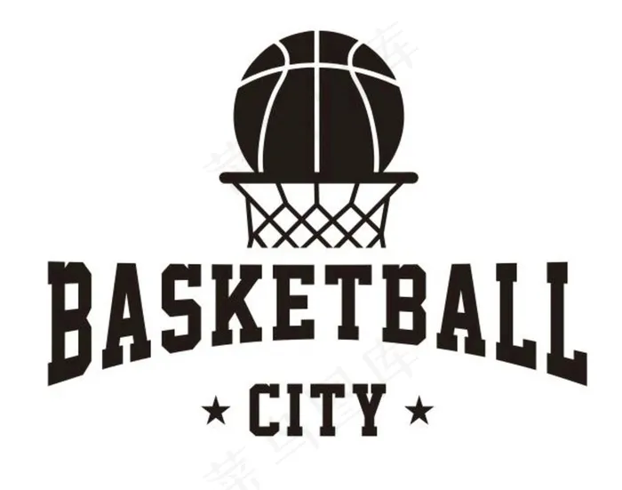 篮球印花BASKETBALL图片cdr矢量模版下载