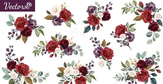 童装水彩花图片