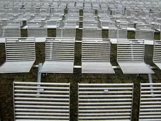 坐，排座位，礼堂，看台，座位