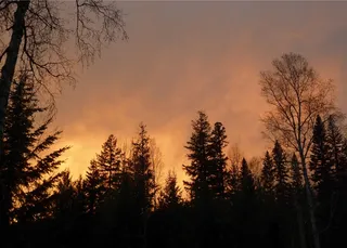 日落，冬季，雷暴，天气，风光，自然