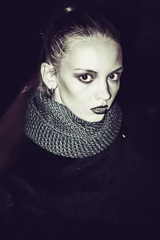 模型，女孩，连衣裙，视图，美女，黑暗的背景