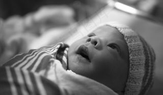 婴儿，黑色和白色，儿童，可爱，人，无罪