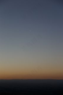 月亮，新月，暮光之城，黄昏，上升，以上，山