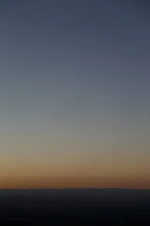 月亮，新月，暮光之城，黄昏，上升，以上，山